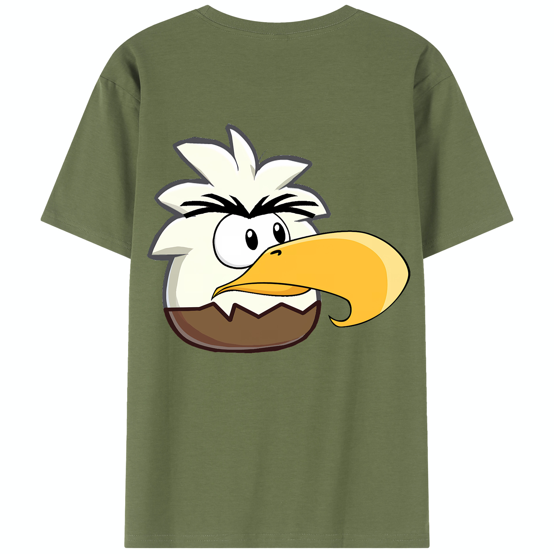 （画像用） Angry Birds アングリーバード 綿100％半袖Tシャツ（背面プリント）